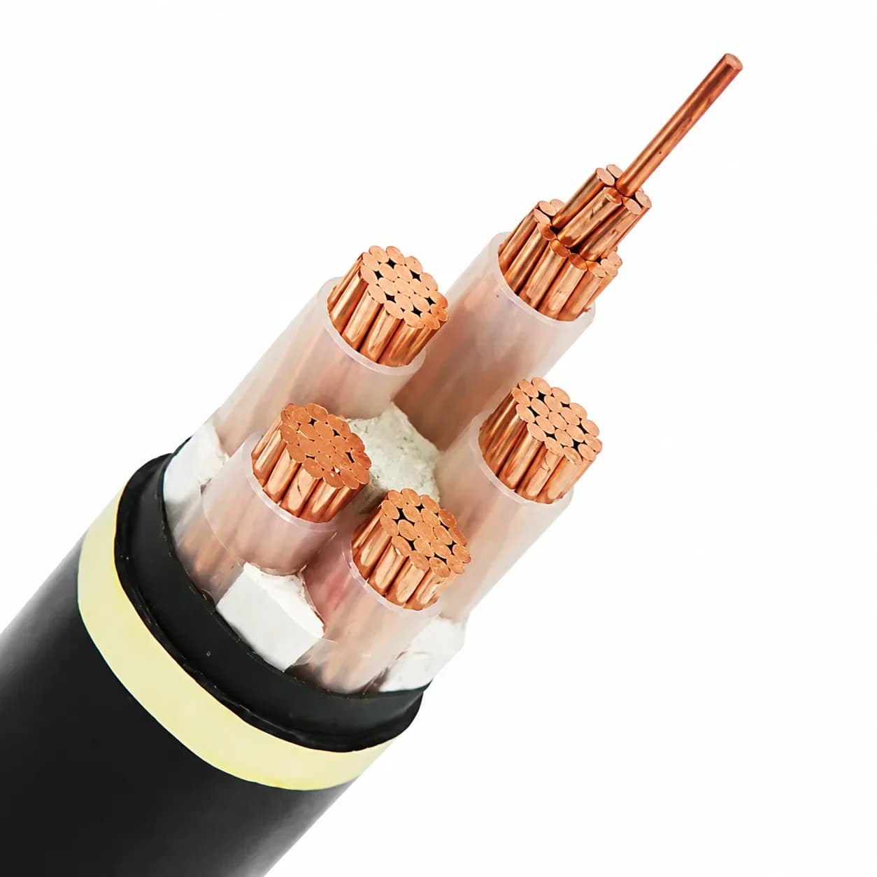 Zhejiang-Hongce-Cable-YJV-0.6-1kV-power-cable-with-high-purity-copper-conductor-and-black-PVC-sheath-for-industrial-use.