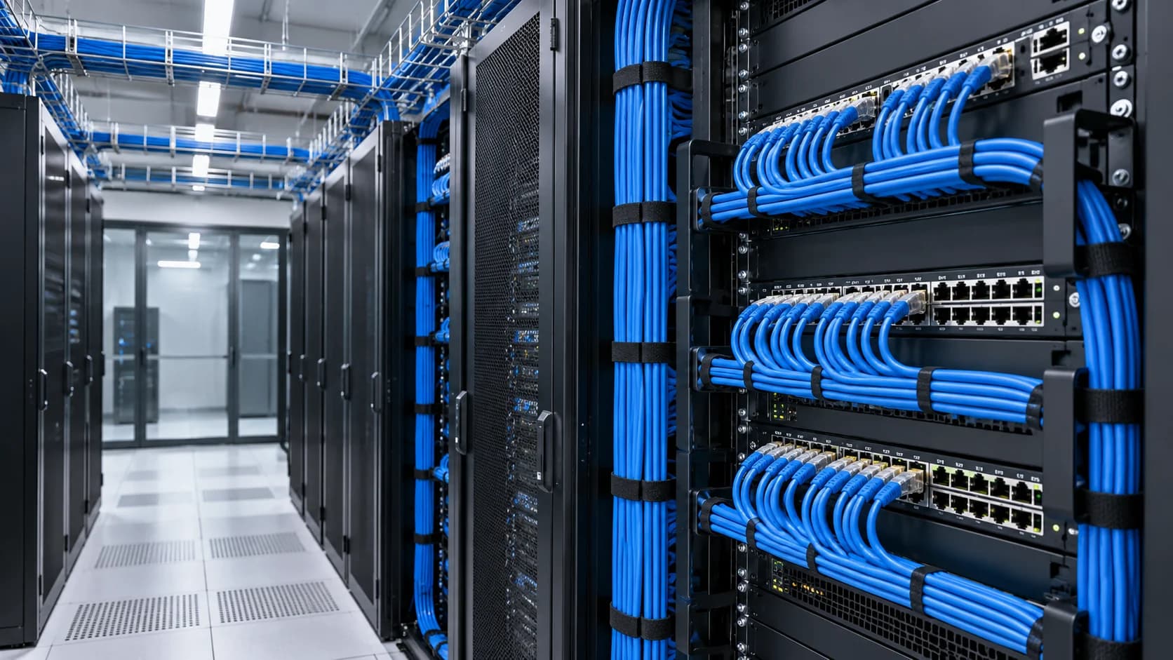 Hongce Cat6 S/FTP Shielded Ethernet Cable for data center server racks, network switches, patch panels, and structured cabling