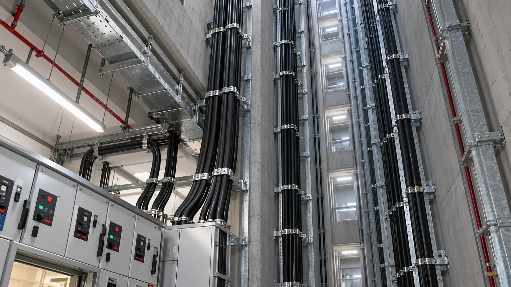 Hongce Cable YJV 0.6/1kV Copper XLPE Power Cable used in high-rise building electrical riser feeder system