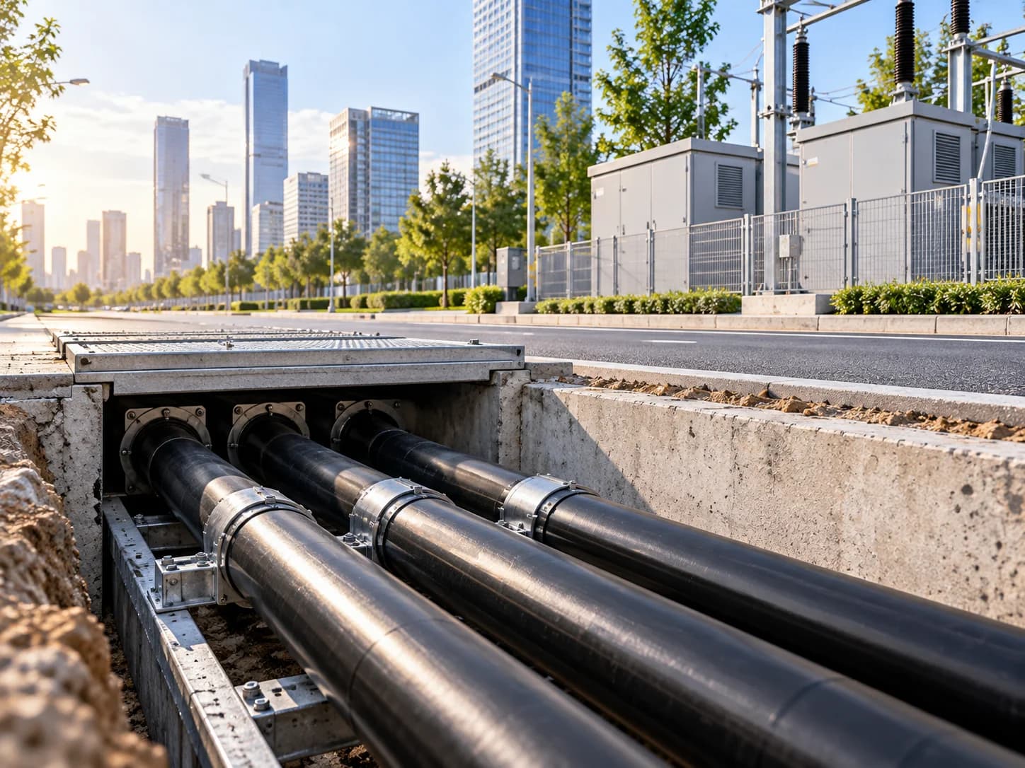 Supports urban power transmission projects and underground utility networks.